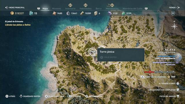 Assassin's Creed Odyssey - Valle de Istión - Torre j¢nica