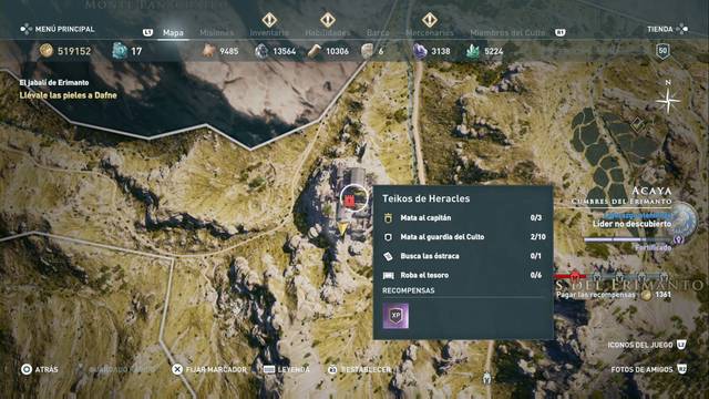Assassin's Creed Odyssey - Cumbres del Erimanto - Teikos de Heracles