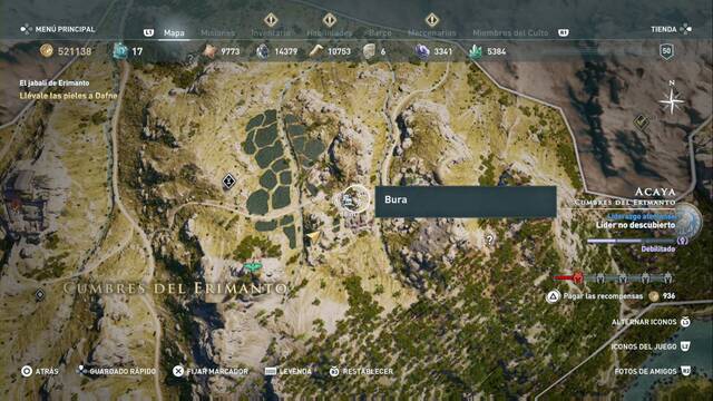 Assassin's Creed Odyssey - Cumbres del Erimanto - Bura