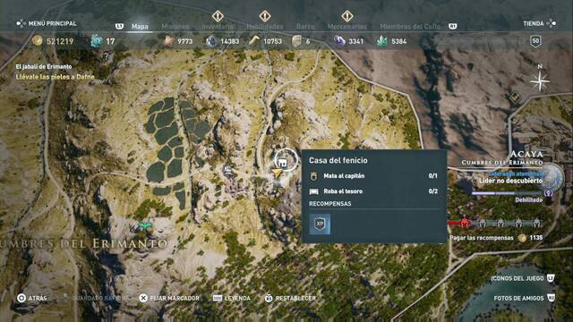 Assassin's Creed Odyssey - Cumbres del Erimanto - Casa del fenicio