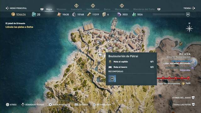 Assassin's Creed Odyssey - Monte Panachaiko - Bouleteri¢n de P trai