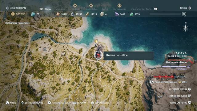 Assassin's Creed Odyssey - Ira de Poseidón - Ruinas de H‚lice