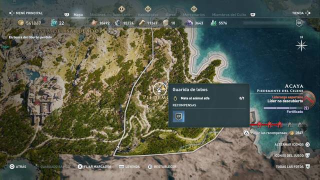 Assassin's Creed Odyssey - Piedemonte del Cilene - Guarida de lobos