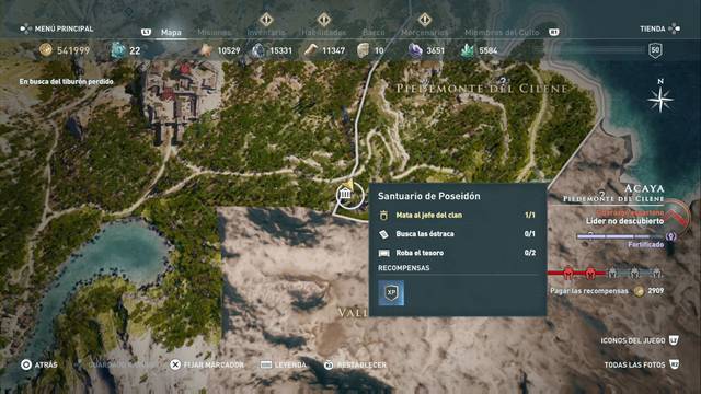 Assassin's Creed Odyssey - Piedemonte del Cilene - Santuario de Poseid¢n