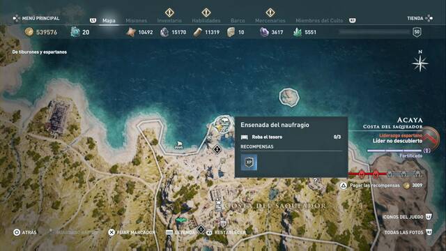 Assassin's Creed Odyssey - Costa del saqueador - Ensenada del naufragio