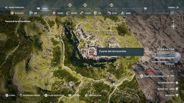 Assassin's Creed Odyssey - Acrocorinto - Fuerte del Acrocorinto