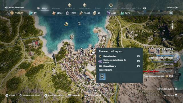 Assassin's Creed Odyssey - Corinto - Almac‚n de Lequeo