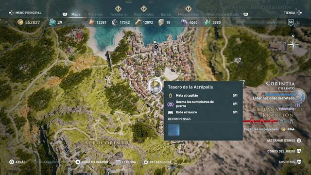 Assassin's Creed Odyssey - Corinto - Tesoro de la Acr¢polis