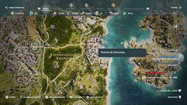 Assassin's Creed Odyssey - Explanadas del Kraneion - Puerto de C‚ncreas