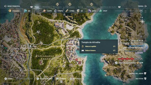 Assassin's Creed Odyssey - Explanadas del Kraneion - Templo de Afrodita