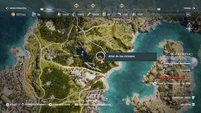 Assassin's Creed Odyssey - Istmo de Poseidón - Altar de los c¡clopes