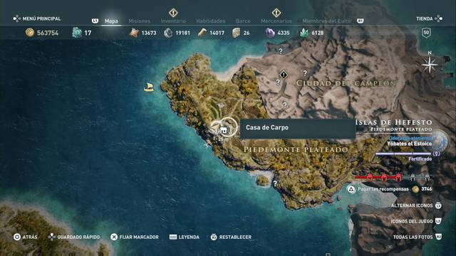 Assassin's Creed Odyssey - Piedemonte plateado - Casa de Carpo