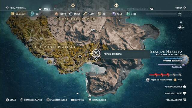 Assassin's Creed Odyssey - Piedemonte plateado - Minas de plata