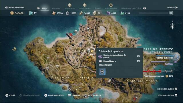 Assassin's Creed Odyssey - Ciudad del campen - Oficina de impuestos