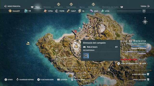 Assassin's Creed Odyssey - Ciudad del campen - Gimnasio del campen