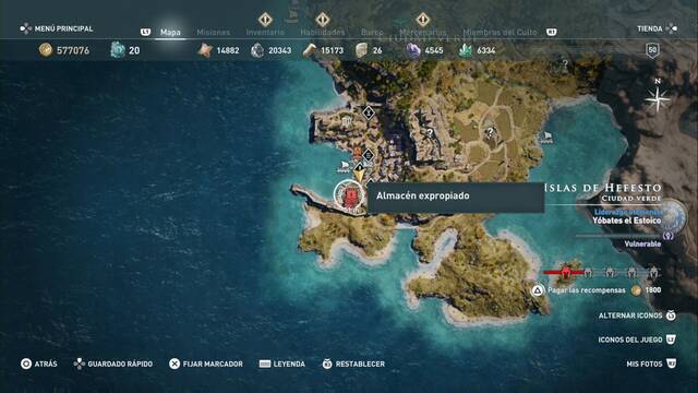 Assassin's Creed Odyssey - Ciudad Verde - Almacn expropiado
