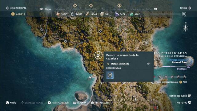 Assassin's Creed Odyssey - Bahía de la opulencia - Puesto de avanzada de la cazadora