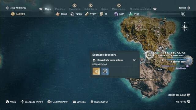 Assassin's Creed Odyssey - Bahía de la opulencia - Sepulcro de piedra