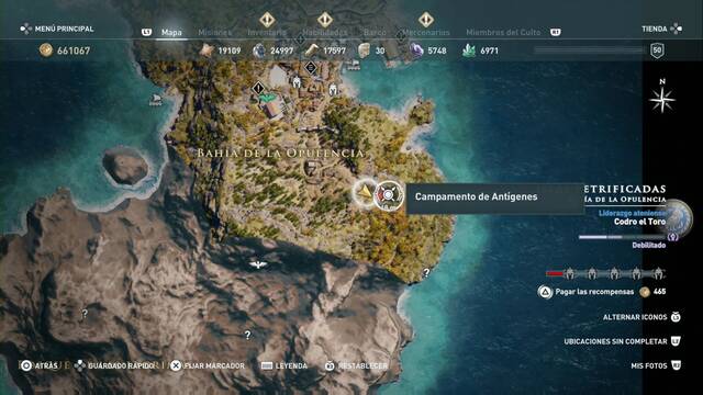 Assassin's Creed Odyssey - Bahía de la opulencia - Campamento de Ant¡genes