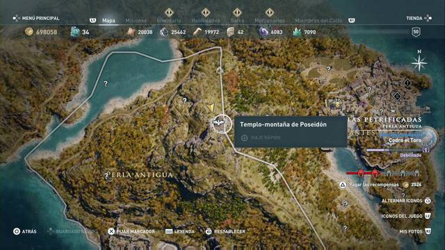 Assassin's Creed Odyssey - Perla Antigua - Templo monta¤a de Poseid¢n