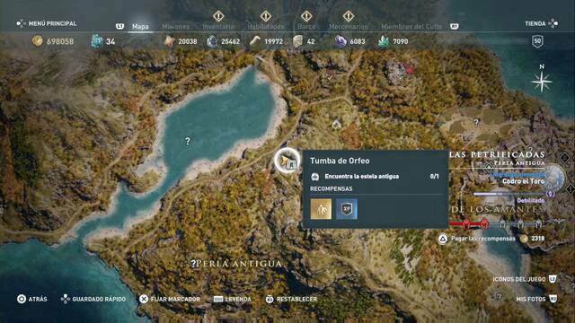 Assassin's Creed Odyssey - Perla Antigua - Tumba de Orfeo