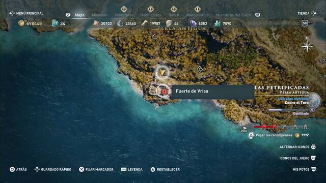 Assassin's Creed Odyssey - Perla Antigua - Fuerte de Vrisa