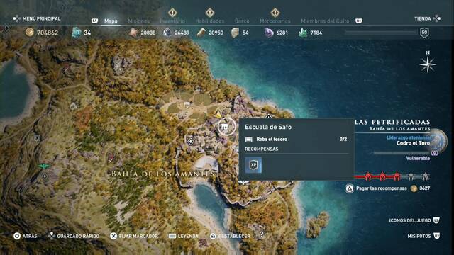 Assassin's Creed Odyssey - Bahía de los amantes - Escuela de Safo
