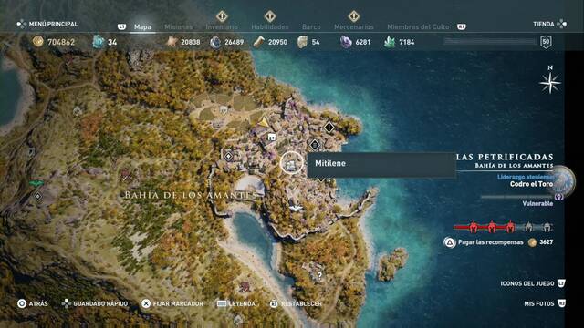 Assassin's Creed Odyssey - Bahía de los amantes - Mitilene