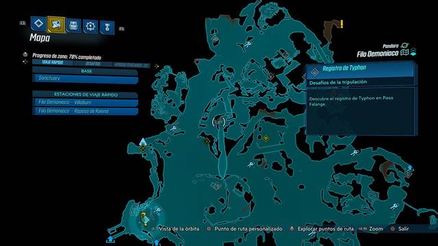 Borderlands 3 - Registros de Typhon y escondites en Pandora - Registro #08