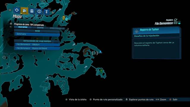 Borderlands 3 - Registros de Typhon y escondites en Pandora - Registro #09