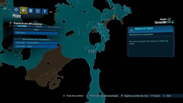 Borderlands 3 - Registros de Typhon y escondites en Pandora - Registro #10