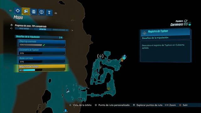 Borderlands 3 - Registros de Typhon y escondites en Pandora - Registro #13