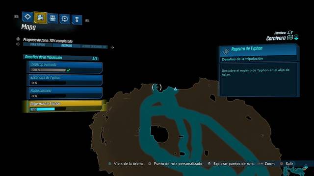 Borderlands 3 - Registros de Typhon y escondites en Pandora - Registro #15