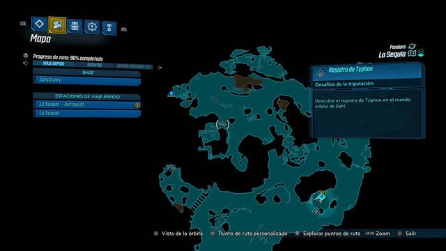 Borderlands 3 - Registros de Typhon y escondites en Pandora - Registro #03