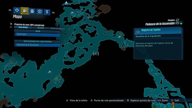 Borderlands 3 - Registros de Typhon y escondites en Pandora - Registro #04