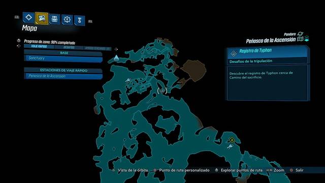 Borderlands 3 - Registros de Typhon y escondites en Pandora - Registro #05