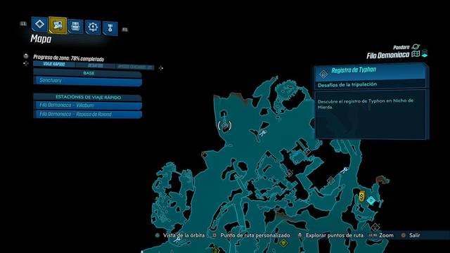 Borderlands 3 - Registros de Typhon y escondites en Pandora - Registro #07