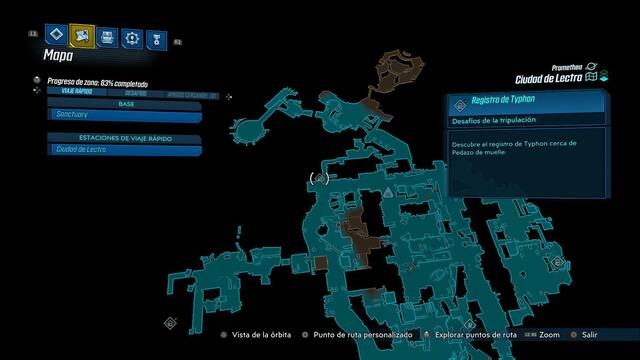 Borderlands 3 - Registros de Typhon y escondites en Promethea - Registro #08