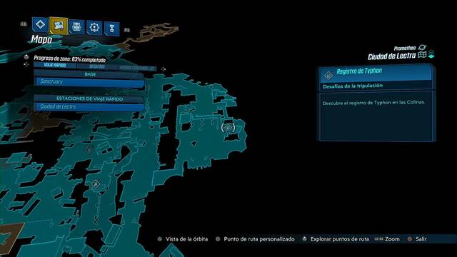 Borderlands 3 - Registros de Typhon y escondites en Promethea - Registro #09