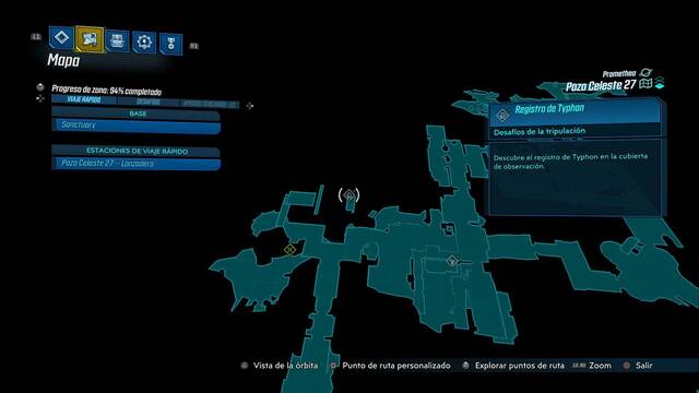 Borderlands 3 - Registros de Typhon y escondites en Promethea - Registro #12