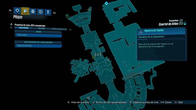Borderlands 3 - Registros de Typhon y escondites en Promethea - Registro #14