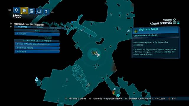 Borderlands 3 - Registros de Typhon y escondites en Promethea - Registro #02