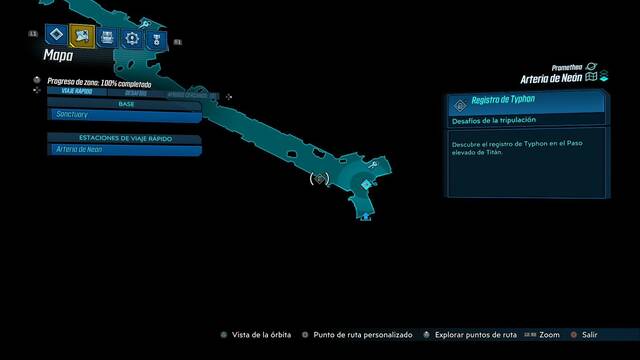 Borderlands 3 - Registros de Typhon y escondites en Promethea - Registro #16