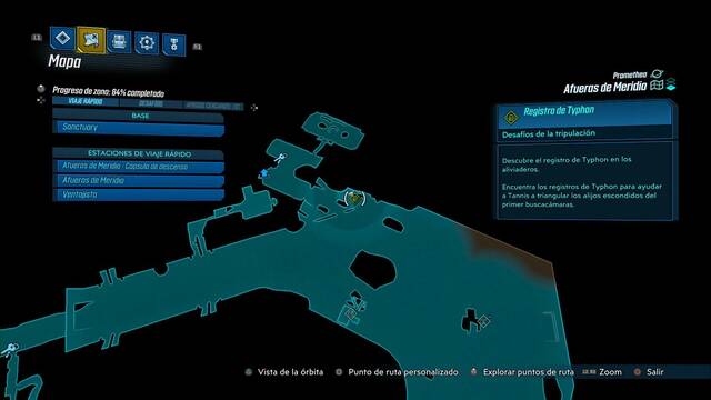 Borderlands 3 - Registros de Typhon y escondites en Promethea - Registro #03