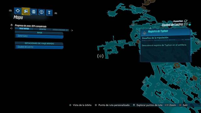 Borderlands 3 - Registros de Typhon y escondites en Promethea - Registro #07