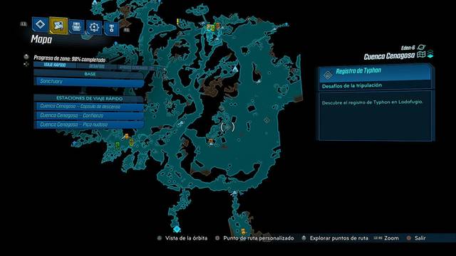 Borderlands 3 - Registros de Typhon y escondites en Eden-6 - Registro #02