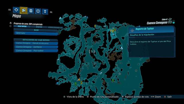 Borderlands 3 - Registros de Typhon y escondites en Eden-6 - Registro #03