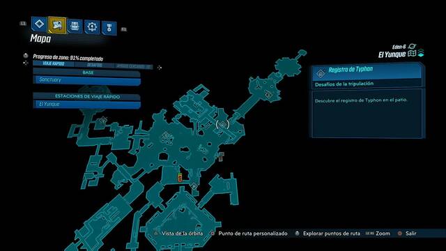 Borderlands 3 - Registros de Typhon y escondites en Eden-6 - Registro #06