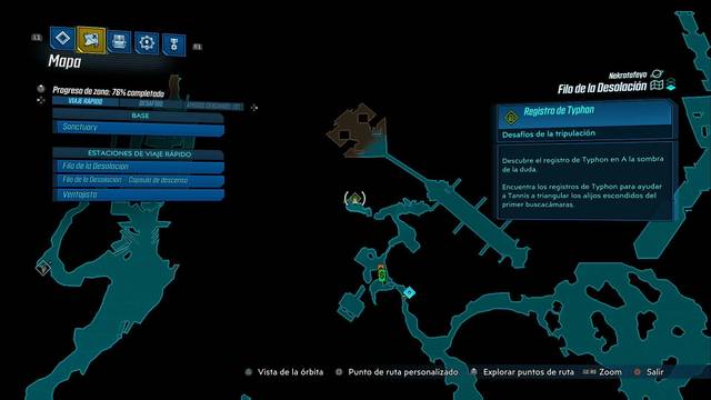 Borderlands 3 - Registros de Typhon y escondites en Nekrotafeyo - Registro #01