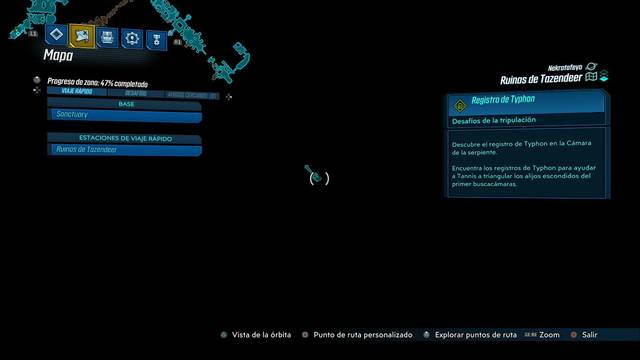Borderlands 3 - Registros de Typhon y escondites en Nekrotafeyo - Registro #04